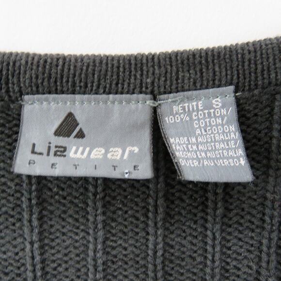 Vintage Liz Claiborne Retro Exploded Knit Rainbow Grandpa Vest Small - Picture 4 of 4